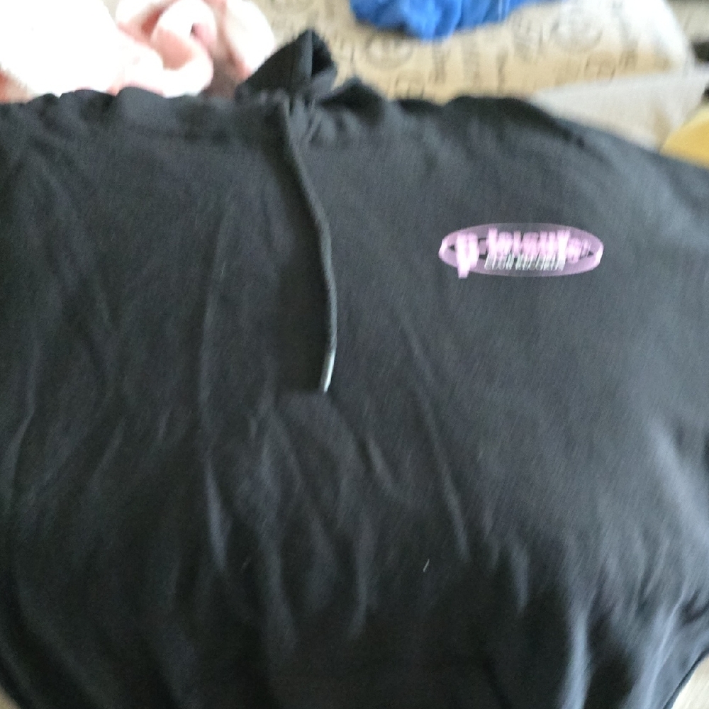 Barney Cools Black Hoodie with Purple Logo